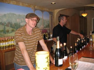 Randy Pitts in the Harvest Moon Winery tasting room